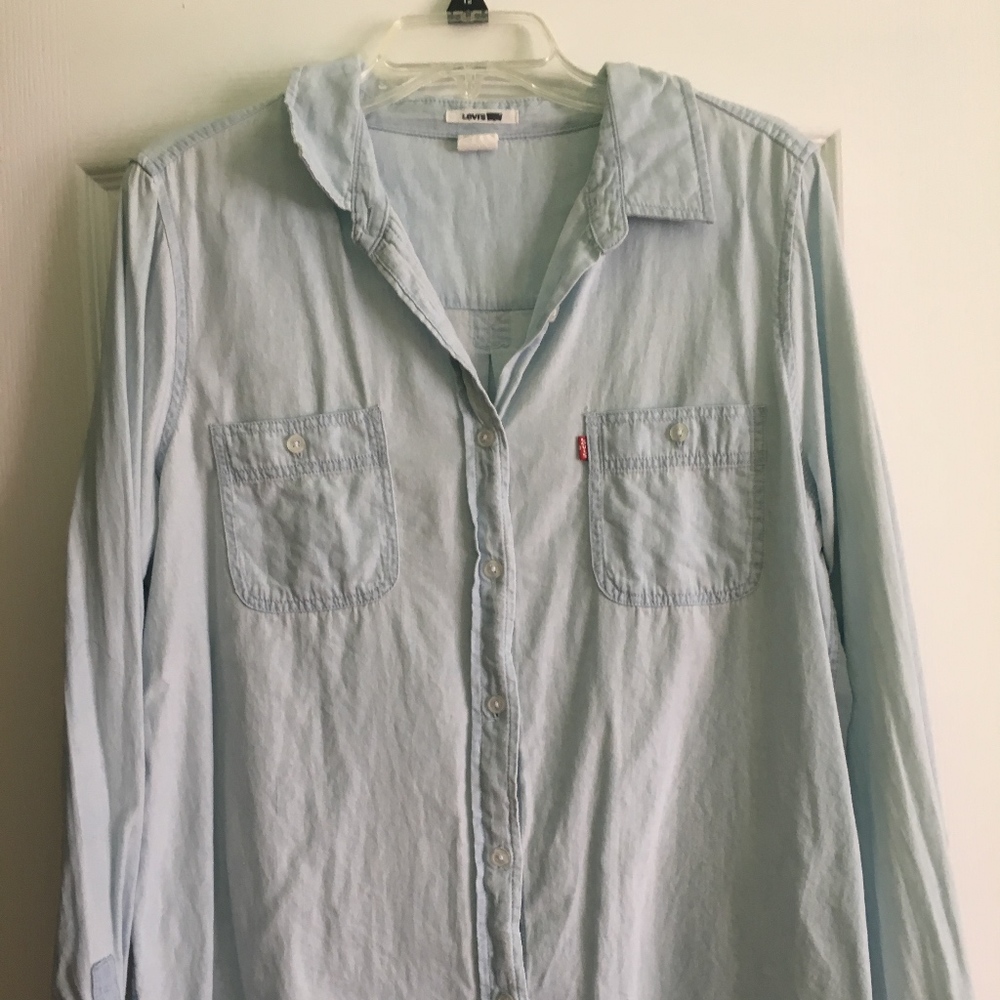 Levi's Pale Blue Button Down Shirt